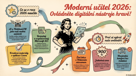 Infografika vytvořená v NotebookLM